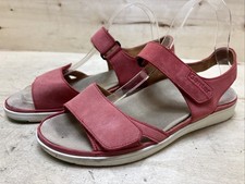 GANTER DAMENSCHUHE SANDALEN SANDALETTEN KLETTVERSCHLUSS GR:40 UK:6.5 ROT 123