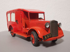 Tekno Denmark Blechauto Feuerwehrauto Handlackiert mit Aufkleber Vintage 40er