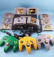 Nintendo 64 N64 Konsole Set mit Spiele 2 Controller Mario Kart Zelda Donkey Kong
