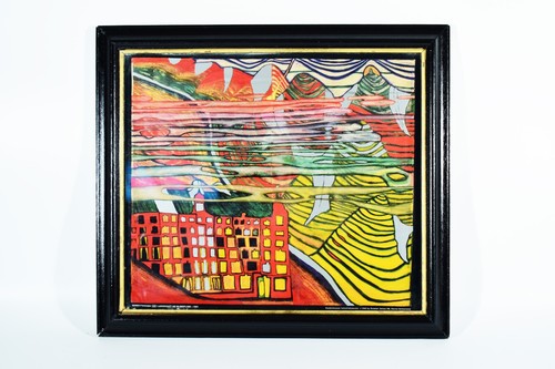 Gerahmtes hundertwasser - gerahmtes,