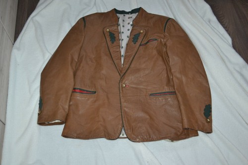 Lederjacke braun 50 - lederjacke, gr.