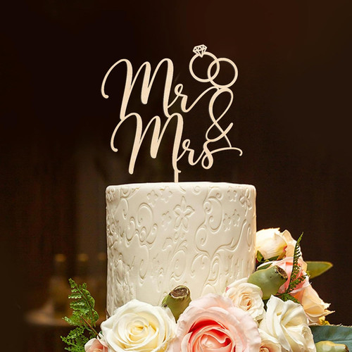 Tortendeko hochzeit herr und - tortendeko,