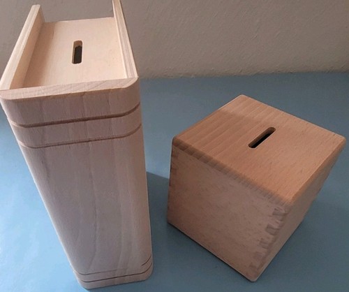 Holzspardosen