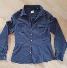 Opus, Bluse dunkelblau mit Punkten, Gr. 38, guter Zustand