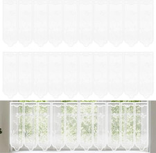 Kurze Scheibengardinen für