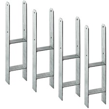 4x Pfostenanker H-Anker 121 mm