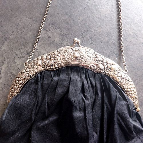 1900 antike silbertasche - antike,