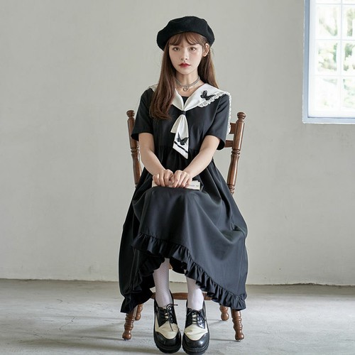 Damen retro gothic - gothic, kleid