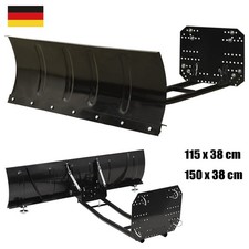 Schneepflug Schnee zur ATV-Montage Schneeschild Räumschild 115/150cm Schwarz 