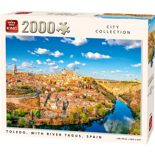 Toledo mit fluss tagus - mit,