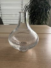 Vintage Art Glass Vase Bubbles