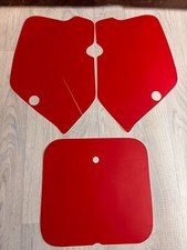 Dekorsatz Seitenteile + Startnummerntafel für Suzuki RM 1989 SUZ1 rot