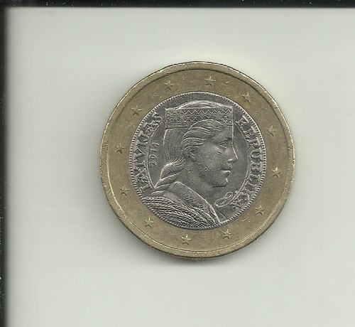 Lettland euro gedenkmünze - lettland,