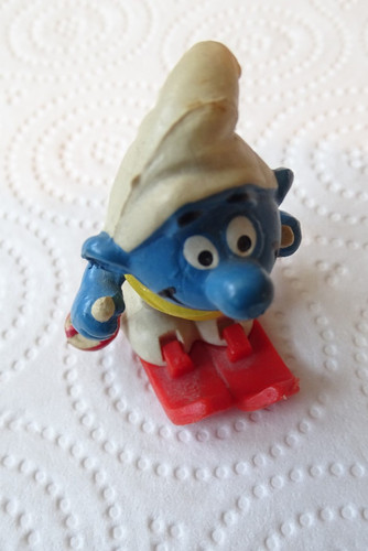 Schleich skiläufer schlumpf - skiläufer,