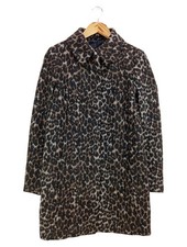 JAKES Damen Felljacke Gr. 36 Braun Modisch Tierdruck Leopard Herbst Winter