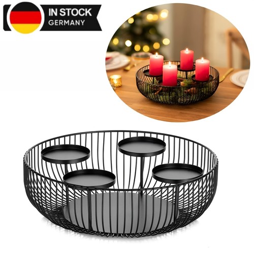 Adventskranz metallschale - adventskranz,