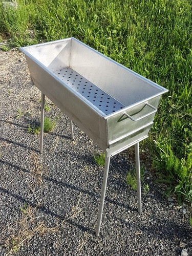 Edelstahlgrill 600mm lang