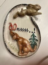 HUMMEL * Goebel *  Relief Wandbild * Hase & Hund ** sehr alt 