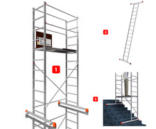 ALTEC AluCombine 3.0-400   4m   Fahrgerüst Rollgerüst Treppengerüst Alu Gerüst