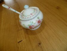 Greengate Simone white Zuckerdose mit Greengate Löffel Vitrinenstück unbenutzt