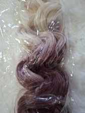 Haarextensions Burgund Weiss