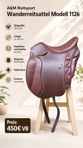 Wanderreitsattel reitsport - wanderreitsattel,