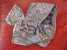 Schal Schlauch Tuch Halstuch Silber Graumit Pailletten Stola Schultertuch Loop