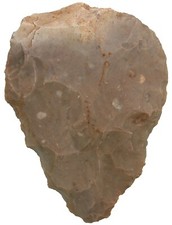 Neandertaler faustkeil biface - neandertaler,