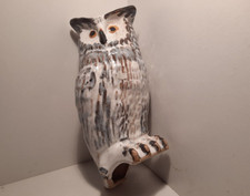 Eule Deko Figur sitzend / hängend - wetterfest  27cm  Deko  _ Schleiereule