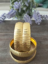 Adana Burma Kum Setina Model  2 Bilezik Gold Armreifen 22 Karat vergoldet