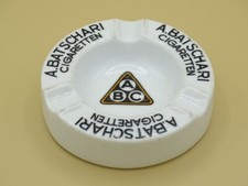 Porzellan-Aschenbecher "ABC A. Batschari Cigaretten" Reklame Werbung (M095)