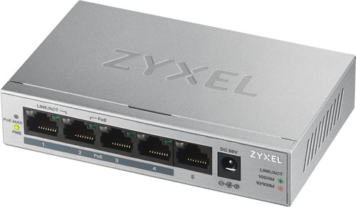 Zyxel gs1005hp port - gs1005hp, gigabit