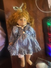 Puppe bekleidet beweglich rote Haare 22 cm lang, 50cm