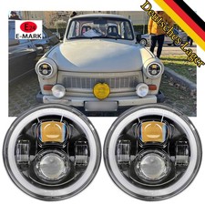 Für Trabant 1.1, P50, P600, P601 E24 Zertifikat LED Scheinwerfer m. Tagfahrlicht