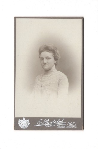 Cdv foto damenportrait hof - cdv,