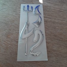Autoaufkleber Chrome Teufel