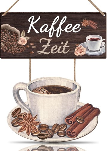 Kaffee holzschild mit - kaffee,