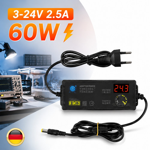 24v steckernetzteil - 3v-24v,
