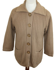 Damen Strickjacke Gr 44 Braun