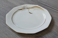 Porzellan Teller 19cm Blumendekor Winterling Marktleuthen Bavaria Goldrand Top !