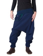 vishes Fleece Haremshose warme Hose Winterhose Goa Hippie