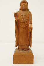 Buddha Holz Figur Geschnitzt