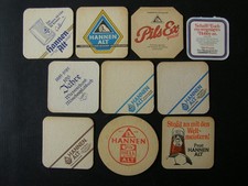Bierdeckel, Hannen Alt, Mönchengladbach, Willich, 10 Stück