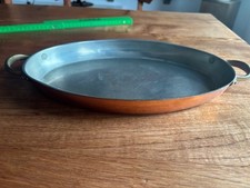 Servierpfanne oval Kupfer