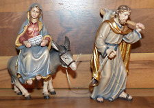 Krippenfigur Kostner Krippe Herbergssuche / Hl. Familie 12cm Holz geschnitzt Neu