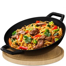 Kaisertal 32cm gusseisen wok - gusseisen,
