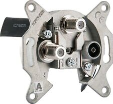 Schwaiger Doppel End-/Stichleitungsdose 2 dB DSE652 mit getrennten SAT Ausgängen