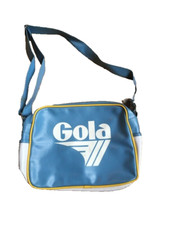 Collegetasche 70er vintage Gola Schultertasche cross body bag blau weiß kult