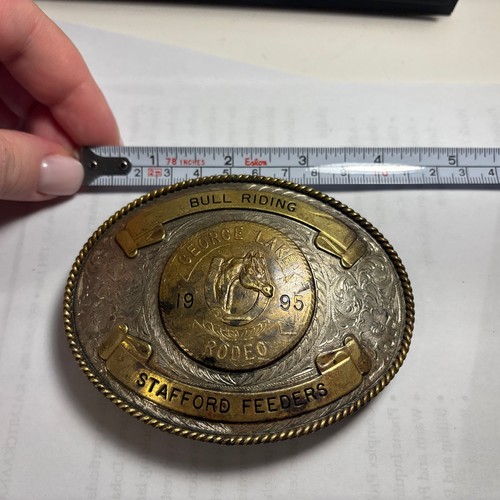 Bull riding belt buckle - bull,