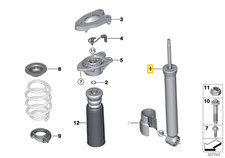 Rear Shock Absorber VDC BMW
